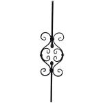 Commercial Wrought Iron Railing Parts Handrail Flowers Architectural Elements