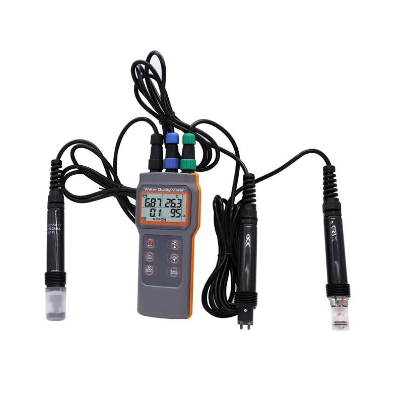 Combo 5 in 1 PH/COND./D.O/TEMP Water Meter For Aquaponic AZ86031 Portable Fish Pond IP67