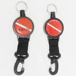 Plastic Scuba Diving Accessories , Swivel Clip Retractable Holder Easy Use