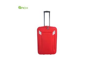 China Economic 600D Polyester Trolley Case Soft Sided Luggage with One Front Pocket factory