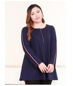 China Pullover Blouse Style Plus Size Ladies Shirts Figure Print Wrap Tunic Cotton Spandex factory