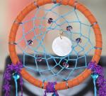 New Dream Catcher with Purple Floral Feather Car Wall Hanging Decor Ornament