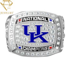 China Silver Football National Custom Championship Ring factory
