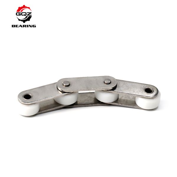 C2062SS Stainless Steel Double Pitch Conveyor Chain with Nylon Rollers 38.1mm
