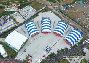 China 50x100m Aluminum Polygon Tents Outdoor Exhibition Tents , Custom Trade Show Tents factory