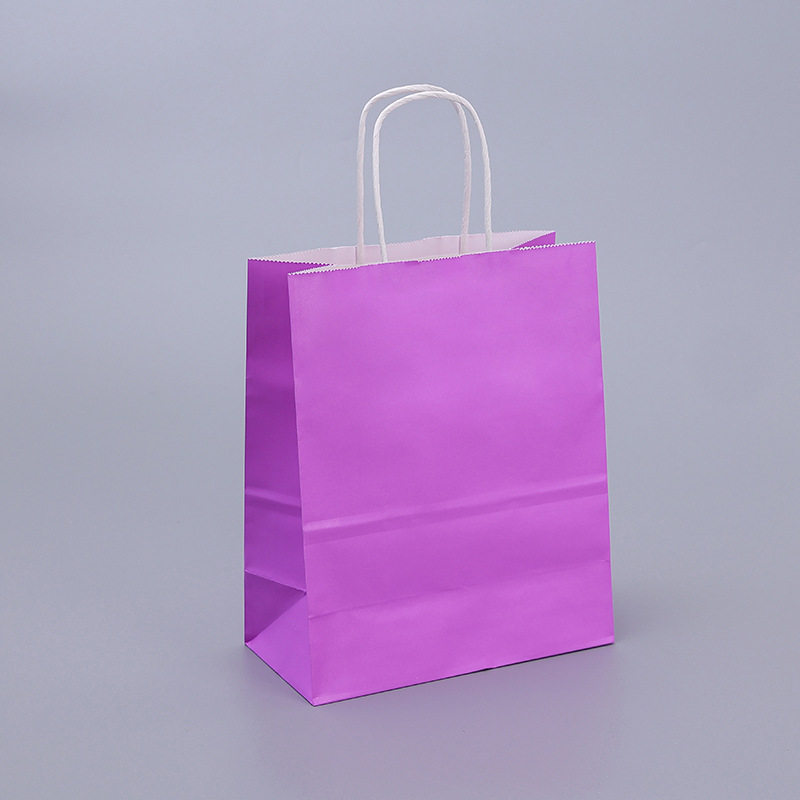Take Away Food Packaging Kraft Paper Bag with Your Own Logo Custom Recyclable Shopping Bag