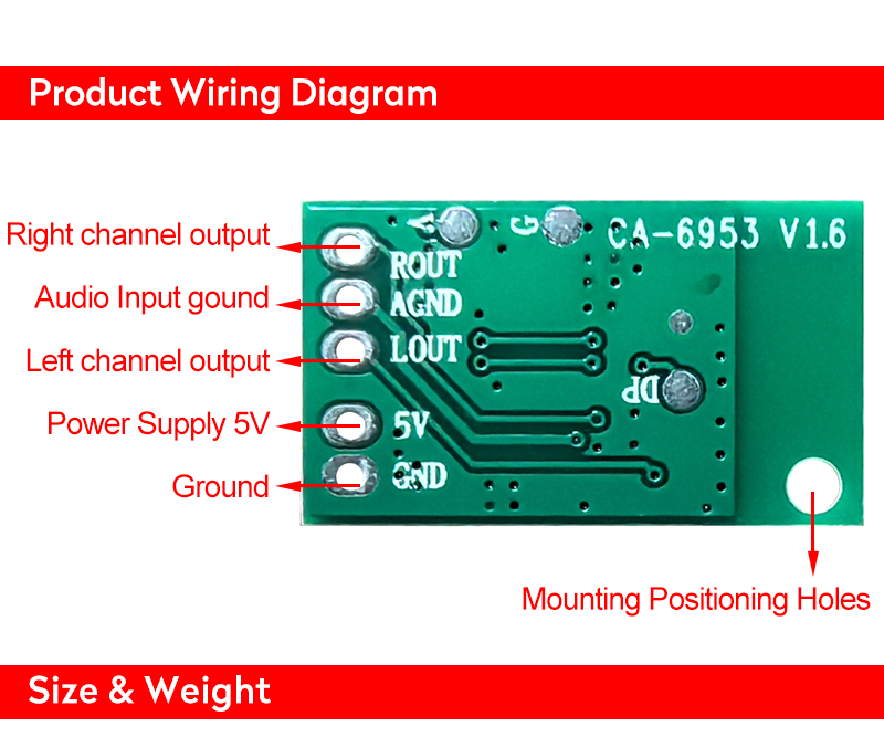 Pure BT 5.0 Module 5G Chipset 5.0 BT Amplifier Board for Speaker Audio Player