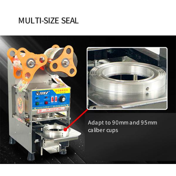 Milk Tea Shop Automatic Cup Sealing Machine Dimensions 282*360*535 mm