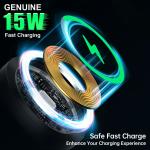 Aluminium Alloy Base Case Wireless Charging Station For Car Phone Holder With