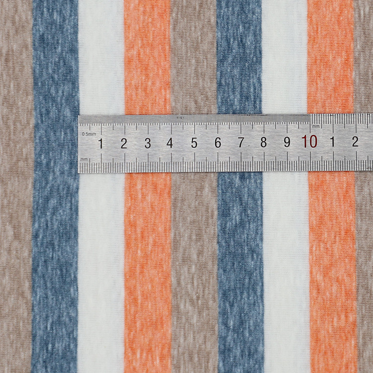 Breathable Fashionable Cotton ​Striped Material Fabric For T-Shirt