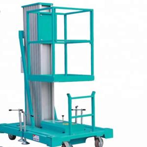 China 4-14m Hydraulic Electric Aerial Telescopic Double Mast Lift 100kg For Work Platform factory