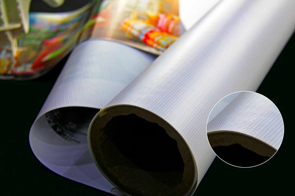 Hot laminate white/black back PVC Flex Banner tarpaulin 440gsm (13oz)