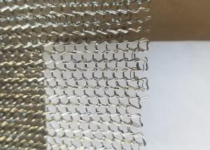 China Waved 0.23mm 0.25mm 316L Corrugated Wire Mesh Sing Knitting factory