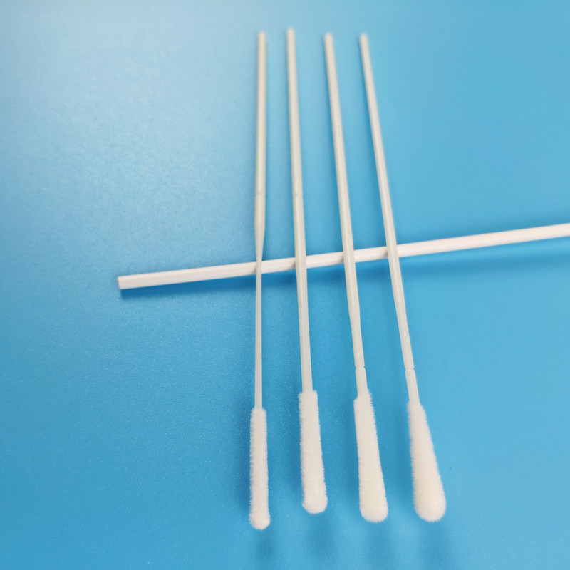 China 15cm Sample Collection Nylon Head Flocked Nasopharyngeal Swab factory