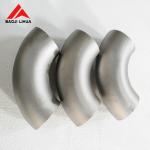 Short Radius Titanium Elbow Pipe Fittings 180 Degree Sandblasting Surface