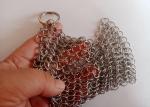 High Grade Metal Chain Mail Pot Scrubber 4×4inch Anticorrosive