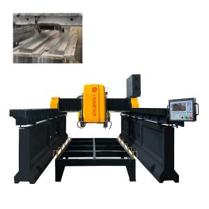 China CNC Bridge Stone Linear Cutting Machine 15kw with 1700X3500mm Trolley factory