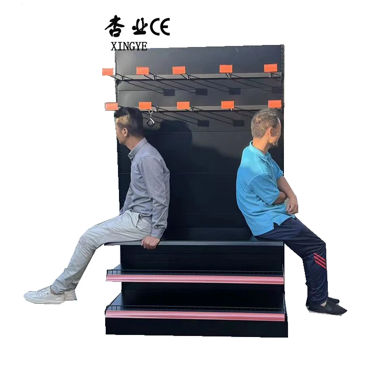 Factory Customized Color Size Light Duty Display Rack Steel Supermarket Shelves