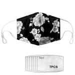 Flower Pattern Anti Pollution Printed Face Mask Washable