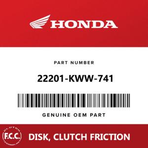 China Original FCC Disk Honda Clutch Lining Plate For Honda Super Cub 110 NBC110 WAVE110 factory
