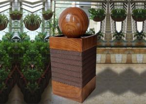 China Handmade Lighted Wood Rattan Effect Water Fountain factory
