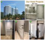 Hollow Wood Painting WPC Door Composite Flame Retardant Villa Use