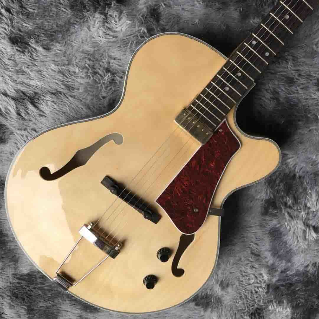 2020 New Godin Style Model Custom Grand 5th Avenue Jazz Electric Guitar in Natural