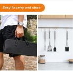 FDA Approved Camping Bbq Utensil Set , 20pcs Stainless Steel Grill Tool Set