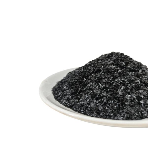 China Super Sodium Humate 65% Extracted From Lignite Shiny Black Flake factory