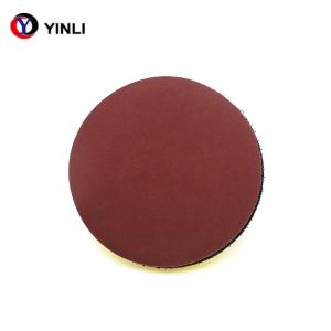 China Red Orbital Aluminum Sanding Disc 80 Grit Hook And Loop Sandpaper factory