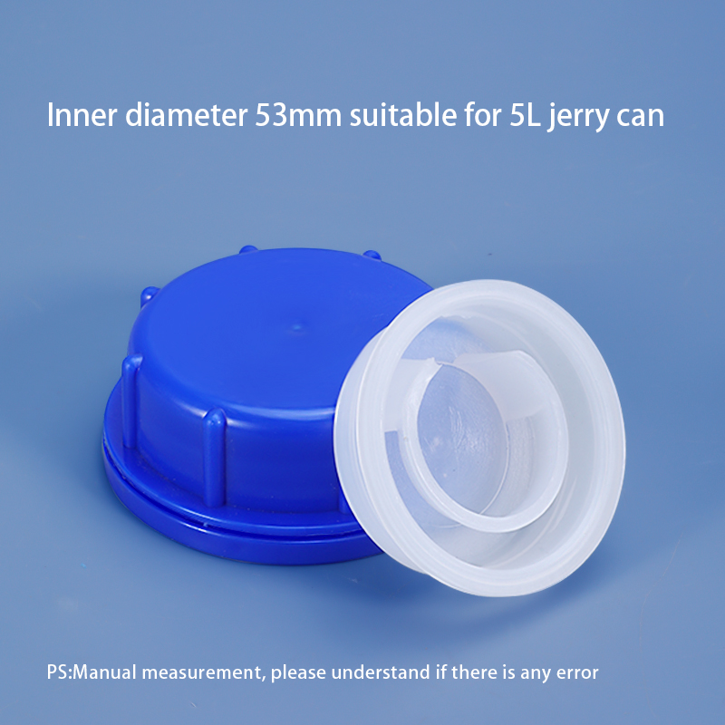 53mm Plastic Cap Blue Screw Cover Lid For 10L Jerry Can With Childproof Tamper Cap