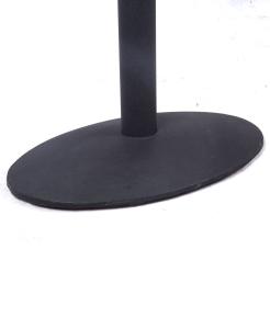 China Metal Table legs Cast Iron Bar Table Base Modern Style Black Wrinkle Powder Coating factory