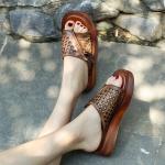 S357 Direct Selling Ins Tide Shoes 2020 New Cotton And Linen Fight Leather Flip