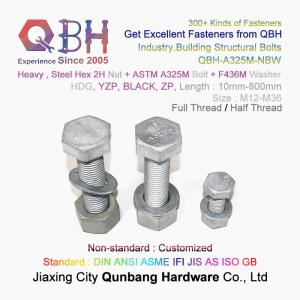 China ASTM A325 A325m HDG Carbon Stainless Steel Full Half Thread 2h Nut F436m Washer Building Material Anchor Structural Bolt factory