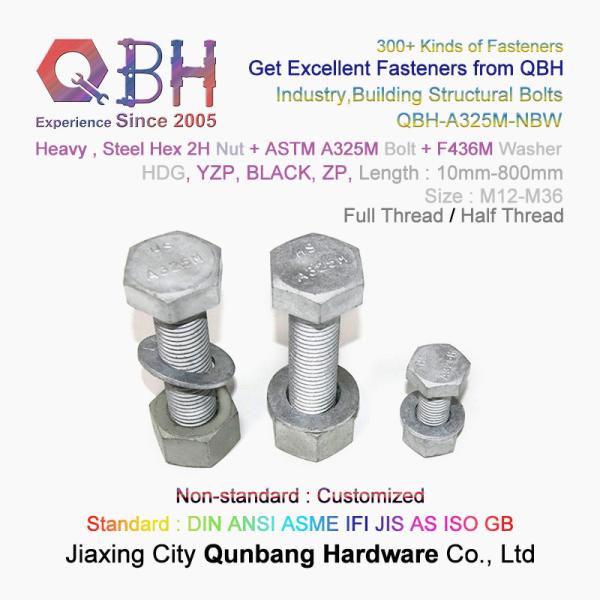 ASTM A325 A325m HDG Carbon Stainless Steel Full Half Thread 2h Nut F436m Washer