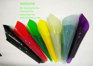 China Tinted UV Blocking Film For Construction Windows , PET Base Residential Window Tint Film factory