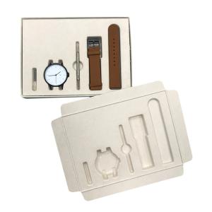 China Biodegradable Molded Pulp Insert Watch Packaging Tray Molded Pulp Tray factory