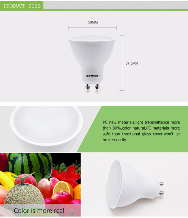 5W SMD3030 AC110/220V GU10 led lamp wholesale