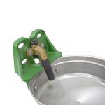 Coated Powder Blue Stable Supplier Durable 316 SUS Water Drinking Bowl, Water