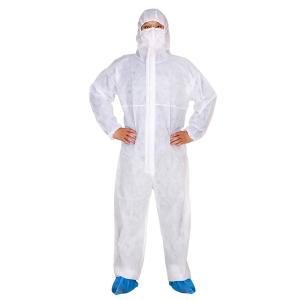 China Uniform Non Woven Polypropylene Disposable Coverall One Piece With Hood factory