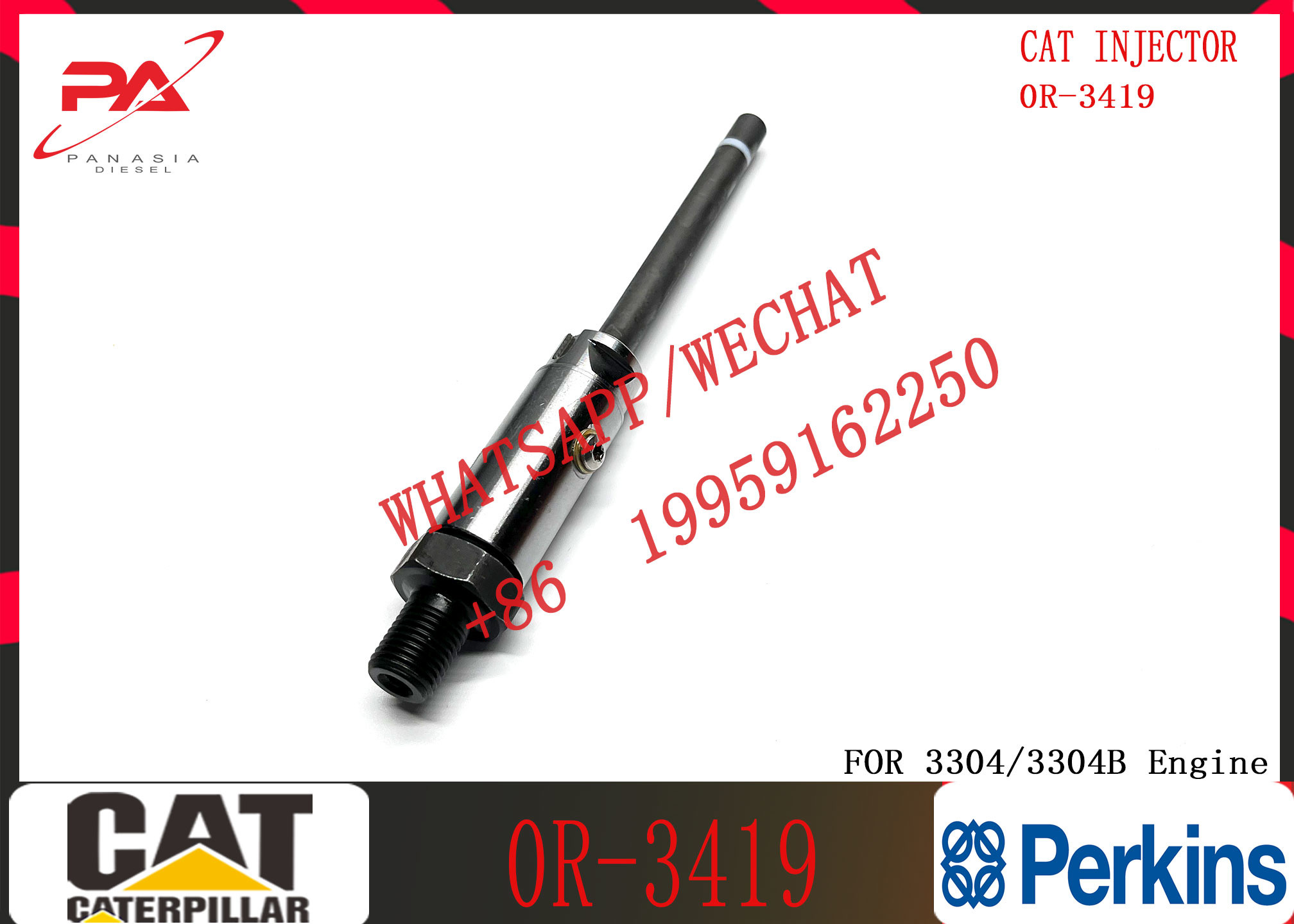 High quality Common Rail Injector 2 0R-1742 0R-3419 0R-1740 0R-1742 0R-1744