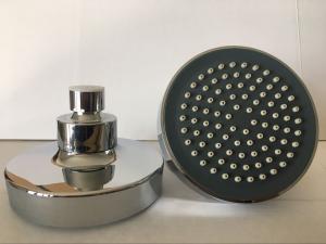 China ABS plastic material 4inch round chrome plating shower head top shower rain shower wholesale factory