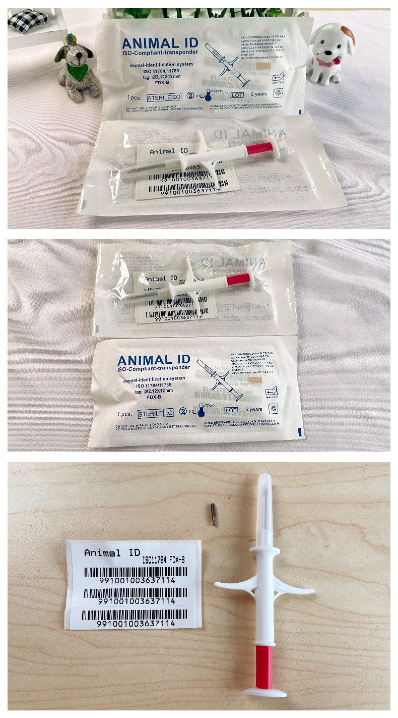 ISO Transponder Microchip 134.2KHz Pet Tracking Microchip FDX-B Animal Microchip Syringe