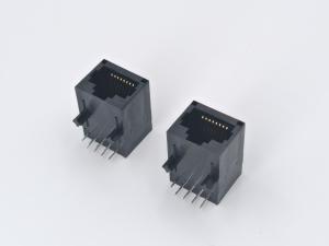 China RJ45 1X1 TAB-DOWN 21.3mm Plastic Shell Without LED light factory