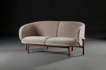 Soft Wood Frame Fabric Booth Seating Sofa For Hotel / Restaurant / Banquette
