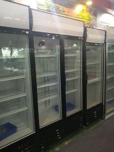 China 4 Sliding doors Beverage Refrigerator Cabinet 1080L factory