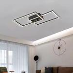 Simple Geometric Square Black Light Body Aluminum 20W 3000K Switch Control Wall