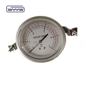 China Stainless Steel Mbar Pressure Gauge 2.5% Accuracy For Industrial Applications factory