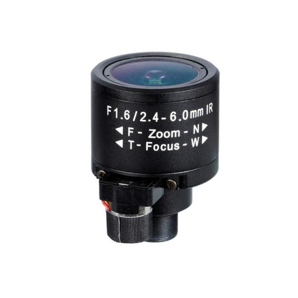 China 1/3" 2.4-6.0mm Megapixel F1.6 M12 Mount DC Auto IRIS IR Vari-focal Lens, 2.4-6.0mm Camera Lens factory