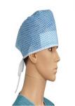 CE FDA Disposable Bouffant Surgical Caps Lightweight Polypropylene Fabric